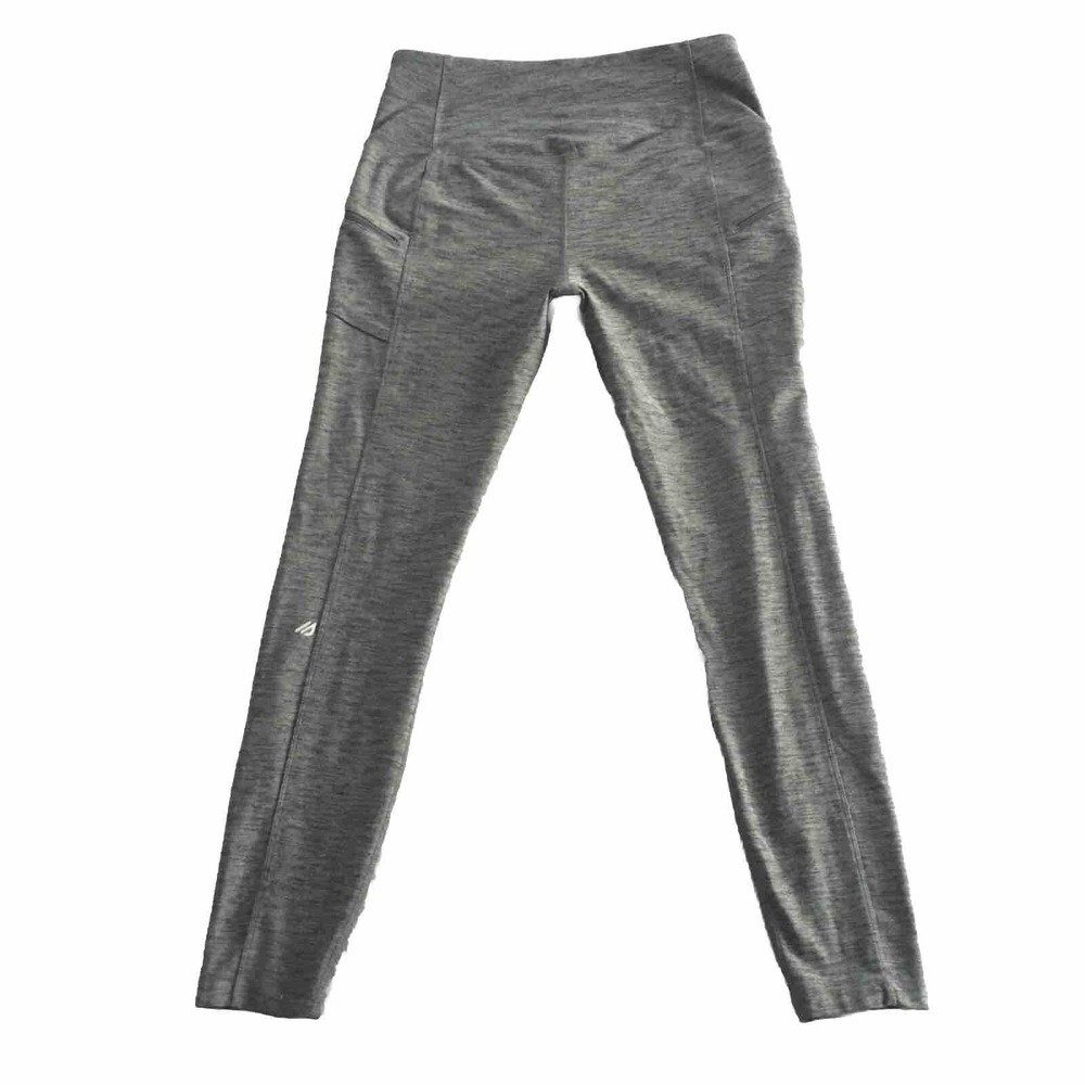 Eddie Bauer Womens Trail Tight Leggings Size M Olive High Rise Zipper Pockets - Picture 9 of 16